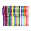 64 Rolls Polyester Satin Ribbon Set view 1
