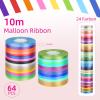 64 Rolls Polyester Satin Ribbon Set view 2