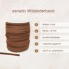 esnado Suede Cord 5 mm in Natural Brown | 1 Meter Genuine Leather view 3