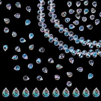 AHANDMAKER 190 Pcs Crystal Drops 8mm