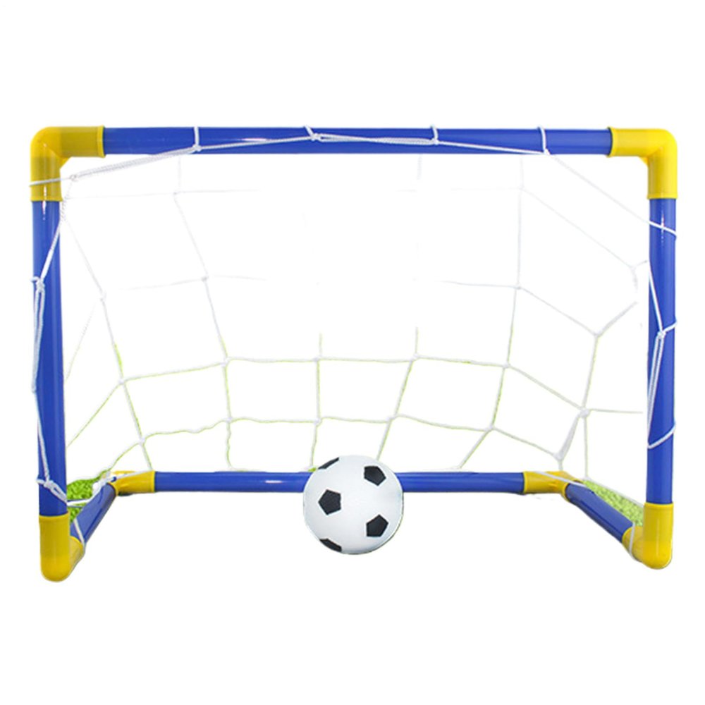 Kids' Foldable Soccer Goal with Ball and Inflator, 17.32 x 9.84 x 12.52 in