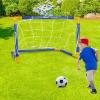 Kids' Foldable Soccer Goal with Ball and Inflator, 17.32 x 9.84 x 12.52 in view 4