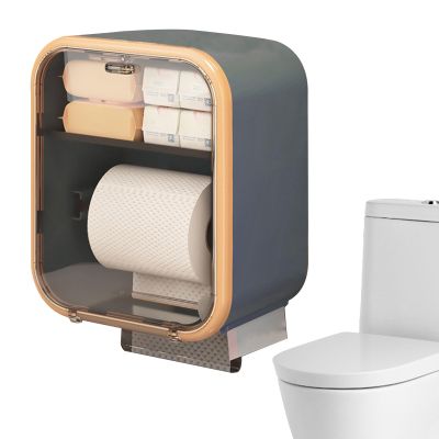 Wall-Mounted Tissue Holder for Toilet Paper
