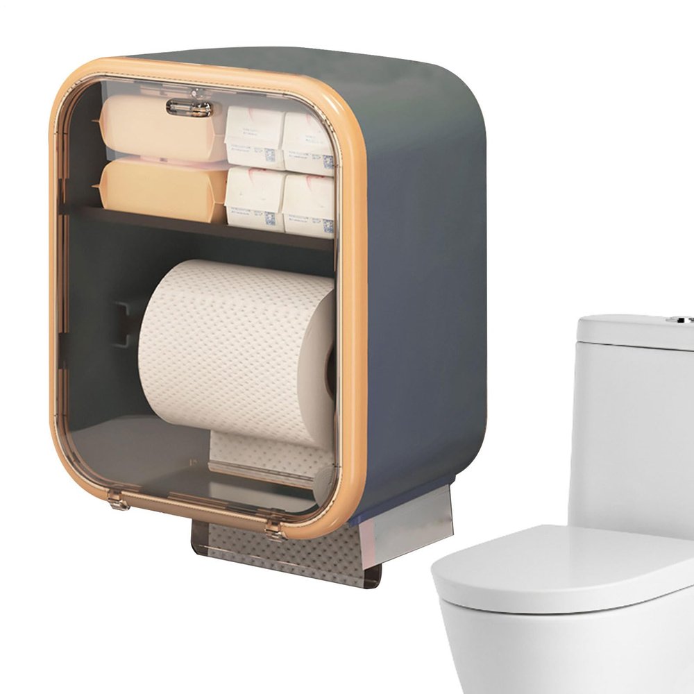 Wall-Mounted Tissue Holder for Toilet Paper
