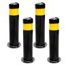Snaweo Safety Bollards with Anchor Bolts and Reflective Strips, 75 cm, 8-Pack view 3