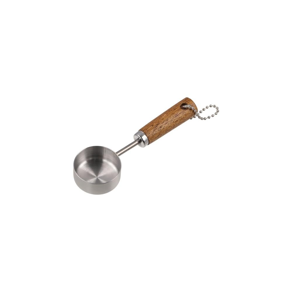 Portable Stainless Steel Measuring Spoon with Wooden Handle