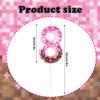Pixel Birthday Candle, Premium Pink Girl Pixel Print view 2