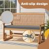 AZMAHT Waterproof Outdoor Bench Cushion, Brown, 90 x 50 x 5 cm view 4