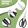 DWFYOI Kitchen Scissors, Multifunctional, Stainless Steel, Black view 3