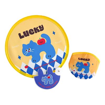 Hellery Folding Fan with Cartoon Design - Kitten