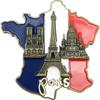 3D France Map Refrigerator Magnet view 1