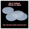 White Solid Round VMQ Silicone Rubber Sheets, Gasket Pad, Diameter 5150 mm, Thickness 0.58 mm, 1/2/5 pcs view 2