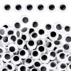 Lusofie Self-Adhesive Wiggle Eyes 300 Pcs 12mm Black view 1