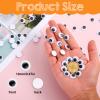 Lusofie Self-Adhesive Wiggle Eyes 300 Pcs 12mm Black view 2