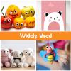 Lusofie Self-Adhesive Wiggle Eyes 300 Pcs 12mm Black view 3