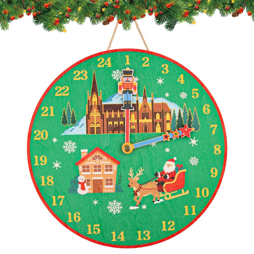 Wooden Christmas Countdown Advent Calendar 2025