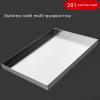 201 Stainless Steel Water Drip Catch Tray for Air Conditioners, Leakproof and Durable, 60 × 40 cm view 2