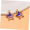Anneome 20 American Flag Charms for DIY Jewelry view 2
