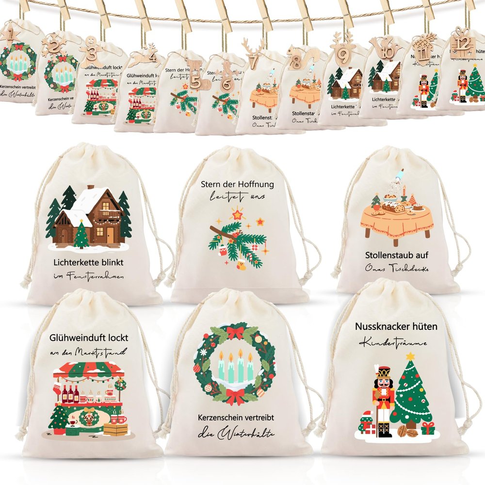 24 Pack Small Jute Bags 18 x 13cm