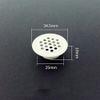 10 Stainless Steel Ventilation Grilles with Mesh Holes for Wardrobes, Louvered Vent Cover, Milky White (Flat 25 mm) view 2
