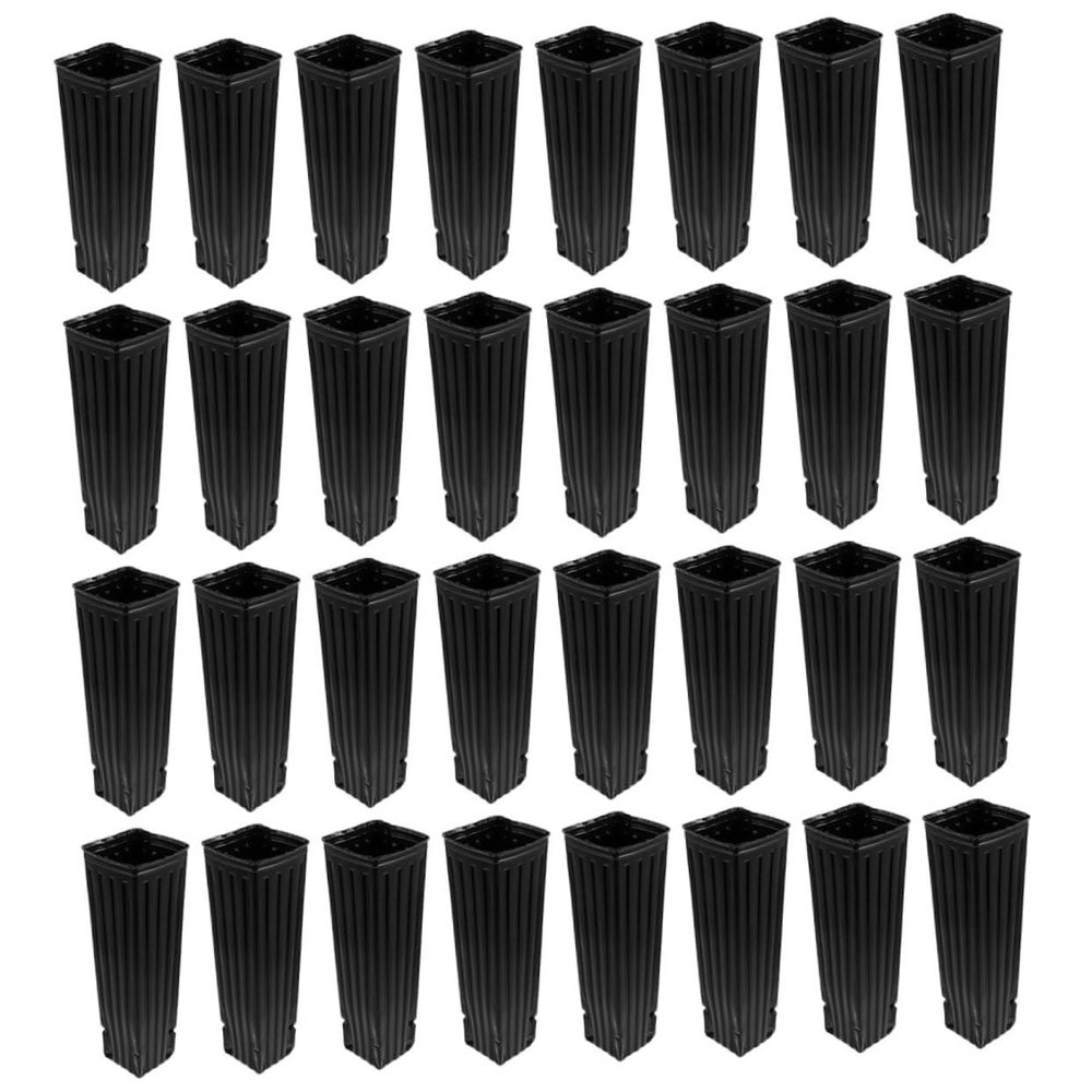60 Deep Plastic Planting Cups for Gardens and Greenhouses