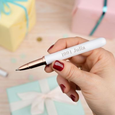 Wanapix Personalized Rollerball Pen with Name or Text Engraving