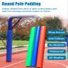 Basketball Hoop Pole Padding, Round Pole Covers, 2-Pack, 183 cm, Waterproof Outdoor Foam Protection, Red, 2.5 in (6 cm) view 2