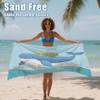 QEODAH XXL Beach Towel 150 x 200 cm, Sea Animals - Quick-Drying, Ultralight, Sand-Free, Soft Microfiber Towel view 3