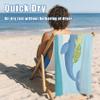 QEODAH XXL Beach Towel 150 x 200 cm, Sea Animals - Quick-Drying, Ultralight, Sand-Free, Soft Microfiber Towel view 4
