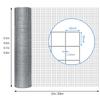 SXEVZOO Fine-Mesh Wire Grid, 30 x 30 mm, Galvanized Metal Mesh Roll, Stainless Steel Welded Mesh, 0.5 x 13 m view 3