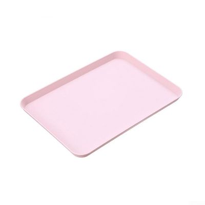 Elegant Modern Serving Tray for Snacks and Drinks (Pink)