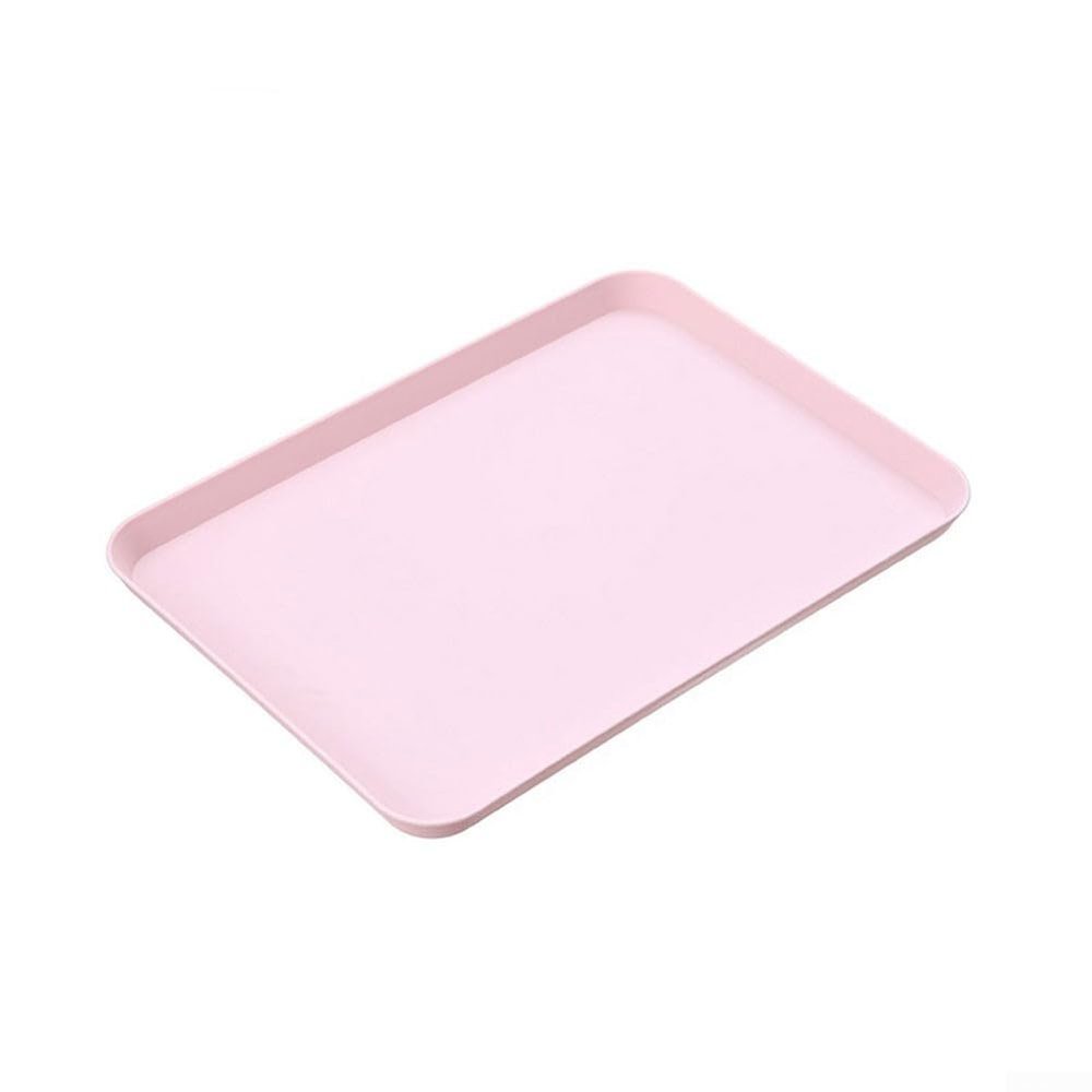 Elegant Modern Serving Tray for Snacks and Drinks (Pink)