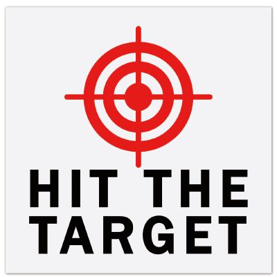 GORGECRAFT 10 Sheets Toilet Bullseye Stickers
