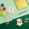 Creative Deco Personalized Wooden Ornaments for Painting view 2