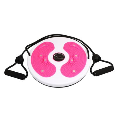 TOYANDONA Waist Twister with Pull Rope for Fitness and Waist-Twisting Exercises, Red