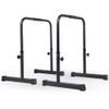 MATCHU Adjustable Dip Bars, 75–103 cm, Set of 2, Black view 1