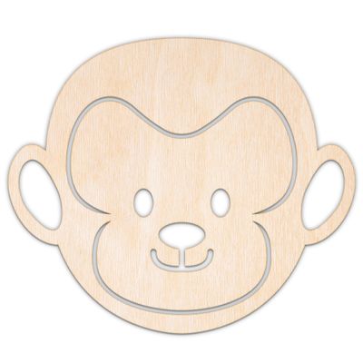 Creative Deco Personalized Wooden Animals