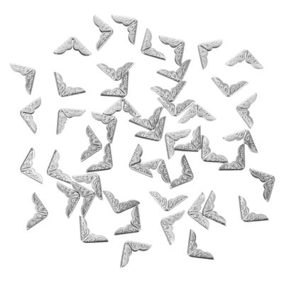 Artibetter 50 Pack Vintage Metal Photo Corners