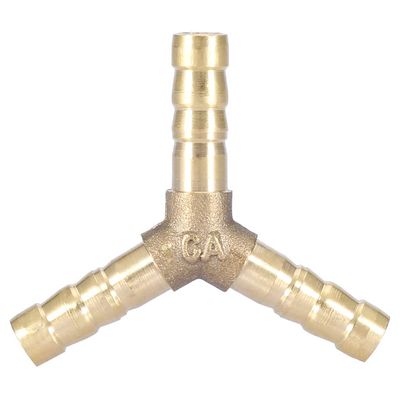 TOPINCN 14 mm OD Brass Y Hose Connector, Long Service Life, Suitable for Air, Water and Gas, Easy to Install (4 mm, 4 pcs)