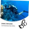 BESTonZON Durable Black Polyester Scuba Tank Cylinder Strap view 2