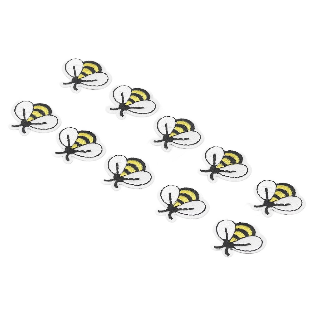 Honey Bee Iron-On Patches - 10pcs