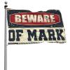 Cool Flag “Room Guys Beware Of Mark,” Bedroom, Door and Garage Decoration for Men (152 x 244 cm) view 1