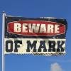 Cool Flag “Room Guys Beware Of Mark,” Bedroom, Door and Garage Decoration for Men (152 x 244 cm) view 2