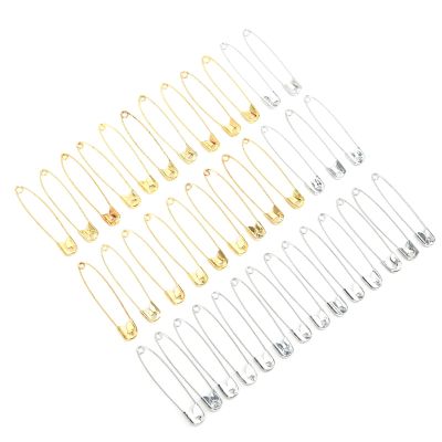 RIZGHWOY 40-Piece Colored Iron Safety Pins for Jewelry Making and Sewing