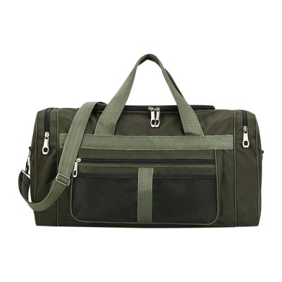 Drawstring Gym Bag, Large Sports Bag, Lightweight, Waterproof, Wet-Item Compartment, Weekend and Travel, Light Green