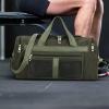Drawstring Gym Bag, Large Sports Bag, Lightweight, Waterproof, Wet-Item Compartment, Weekend and Travel, Light Green view 3