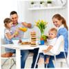 BESTYASH Wooden Donut Stands, Set of 3, Boxwood, Sturdy view 4
