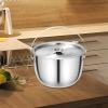 Pitycbo 5 L Stainless Steel Oil Filter Pot with Lid and Strainer view 2