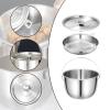 Pitycbo 5 L Stainless Steel Oil Filter Pot with Lid and Strainer view 3