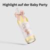 MilaBoo 2-Pack Wine Labels with Bow | Various Occasions | Elegant Self-Adhesive & Waterproof Bottle Labels (Baby Girl - Pink) view 3